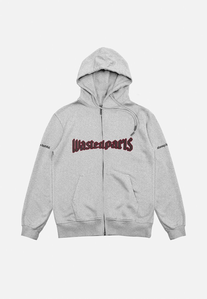 Wasted Paris Sweater met rits grijs Wasted Paris Sweater met rits grijs