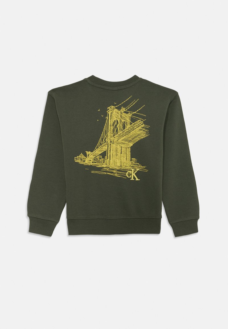 Calvin Klein Jeans RELAXED BACK PRINT UNISEX Sweatshirt thyme