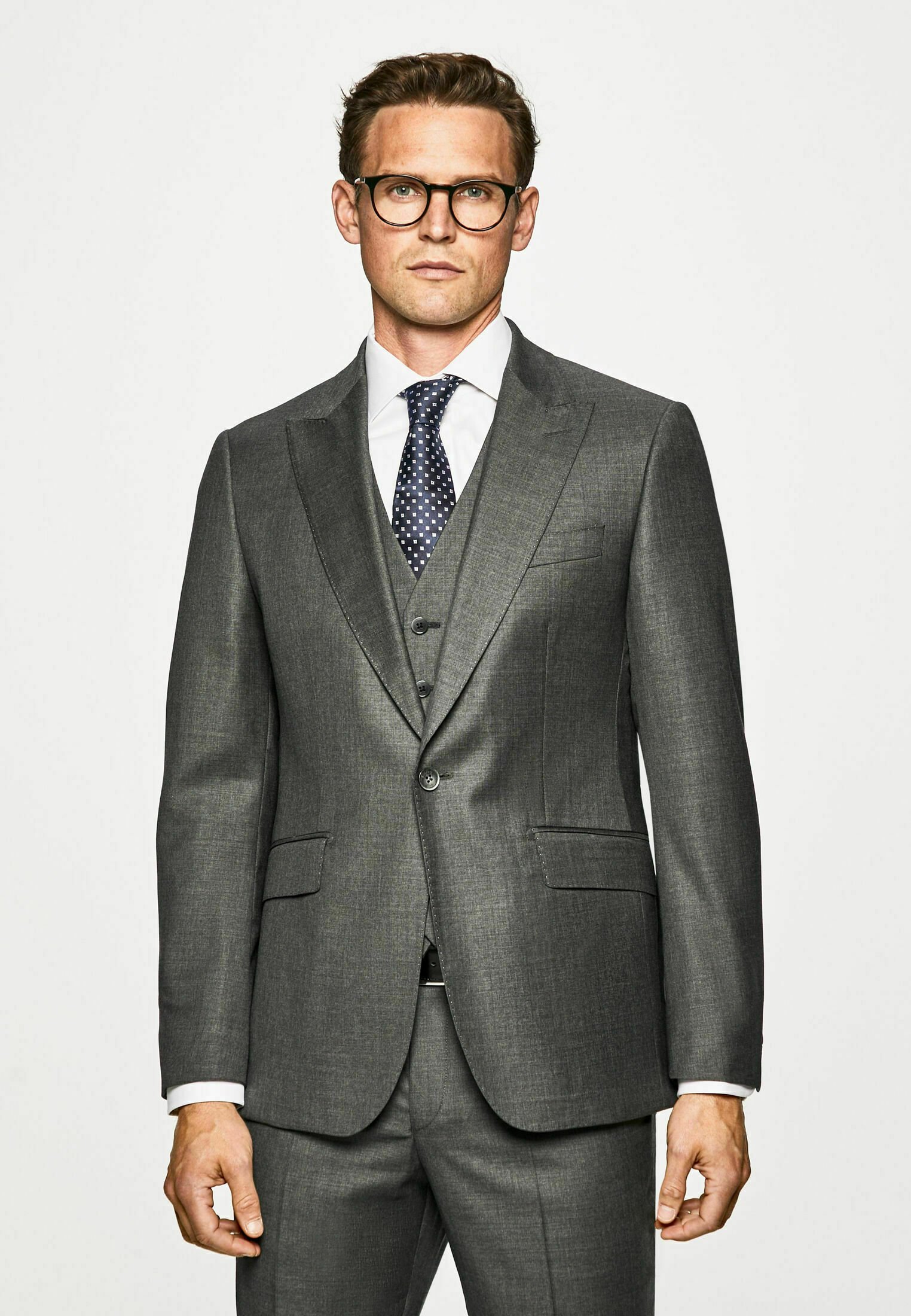 Hackett London SHARKSKIN - Chaqueta de traje - charcoal/gris - Zalando.es