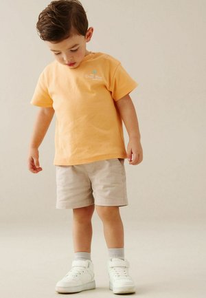 Angel & Rocket, REGULAR FIT - MINI CREW PRINTED YELLOW T-SHIRT - T-shirts print - orange
