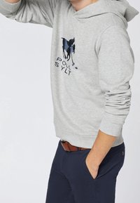 Polo Sylt Felpa con cappuccio - mottled grey