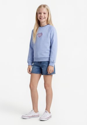 Tommy Hilfiger HEART LOGO EMBROIDERY SWEATSHIRT - Φούτερ - periwinkle dusk
