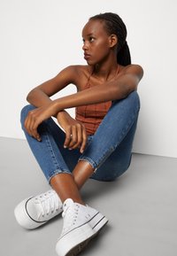 ONLY ONLCORAL SKINNY ZIP ANKLE - Jeans Skinny Fit - medium blue denim