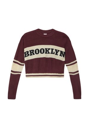 Strickpullover - bordeaux