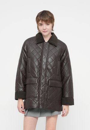 OBJJUNA - Wintermantel - seal brown