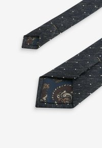 Next REGULAR SET - Ozdobná vreckovka - navy blue polka dot paisley