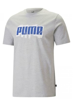 GRAPHICS WORDING T - T-shirt con stampa - grigio blu