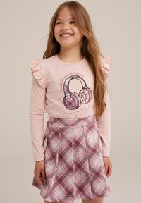 WE Fashion Top dugih rukava - pink