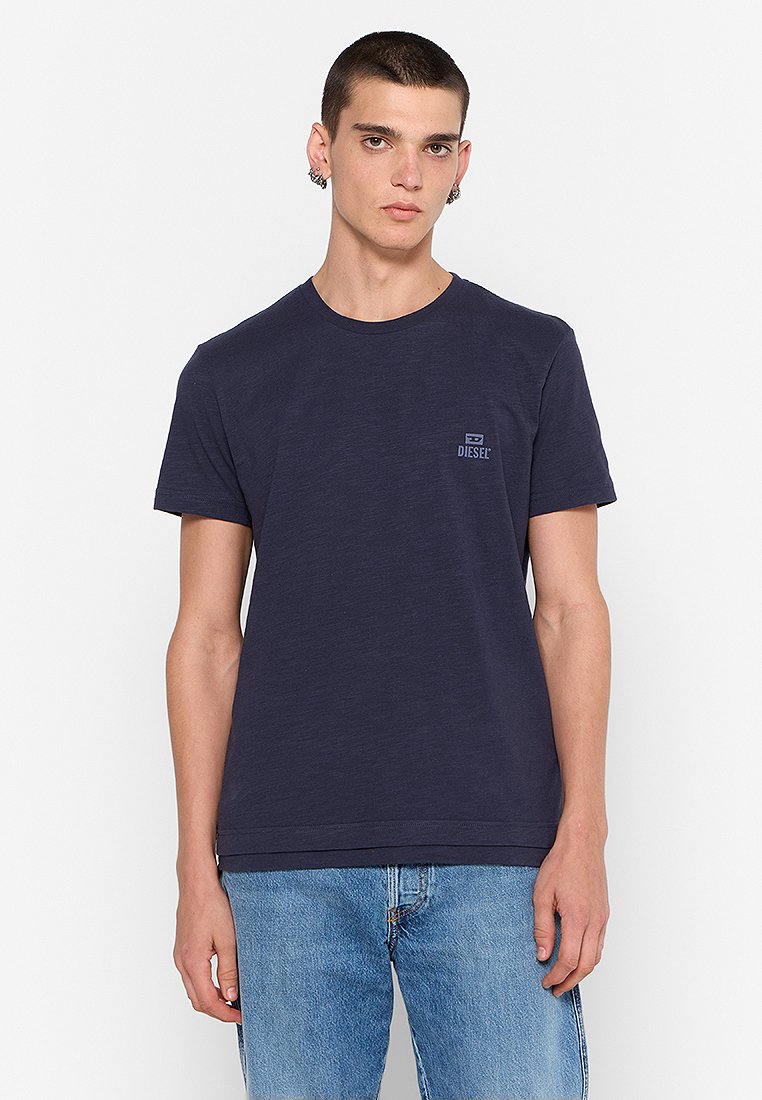 Diesel T-shirt basic blauw