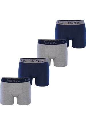 4 PACK - Boxer aderenti - navy grau