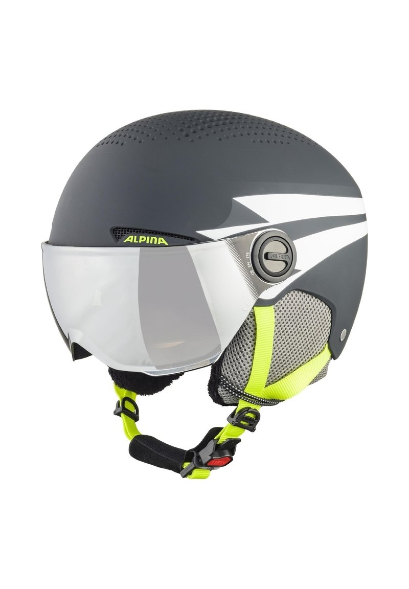 Alpina ZUPO - Helmet - charcoal-neon matt
