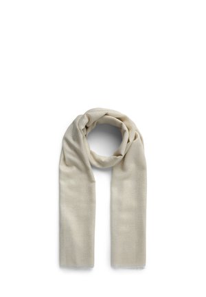 EFFETTO LUCCICANTE CON FRANGE - Sciarpa - bianco lana