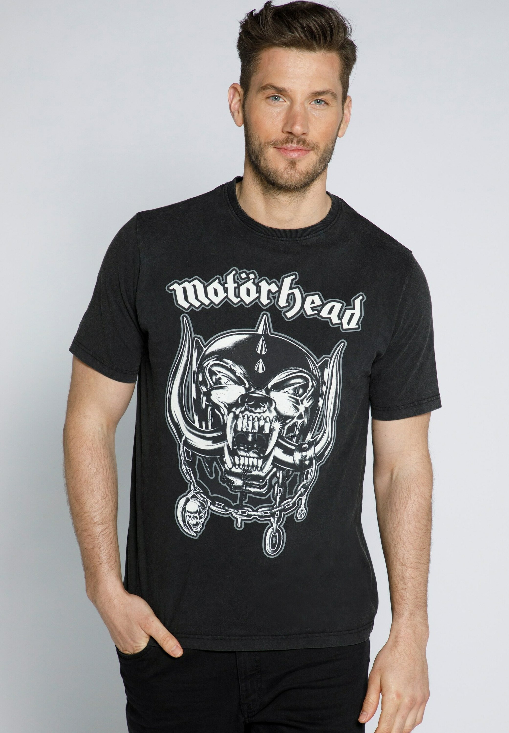 Motörhead Herren T-Shirt – Offizielles Band-Logo, Schwarz, 100% Baumwolle, Nachhaltig
