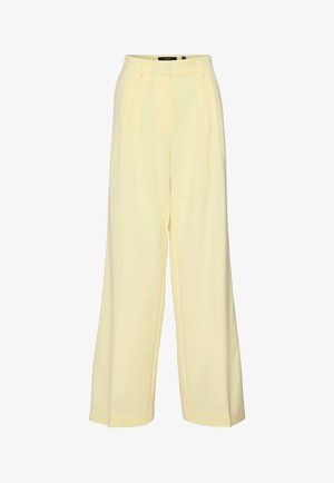 Vero Moda WEITE CULOTTE PALAZZO MARLENE BUSINESS - Trousers - gelb