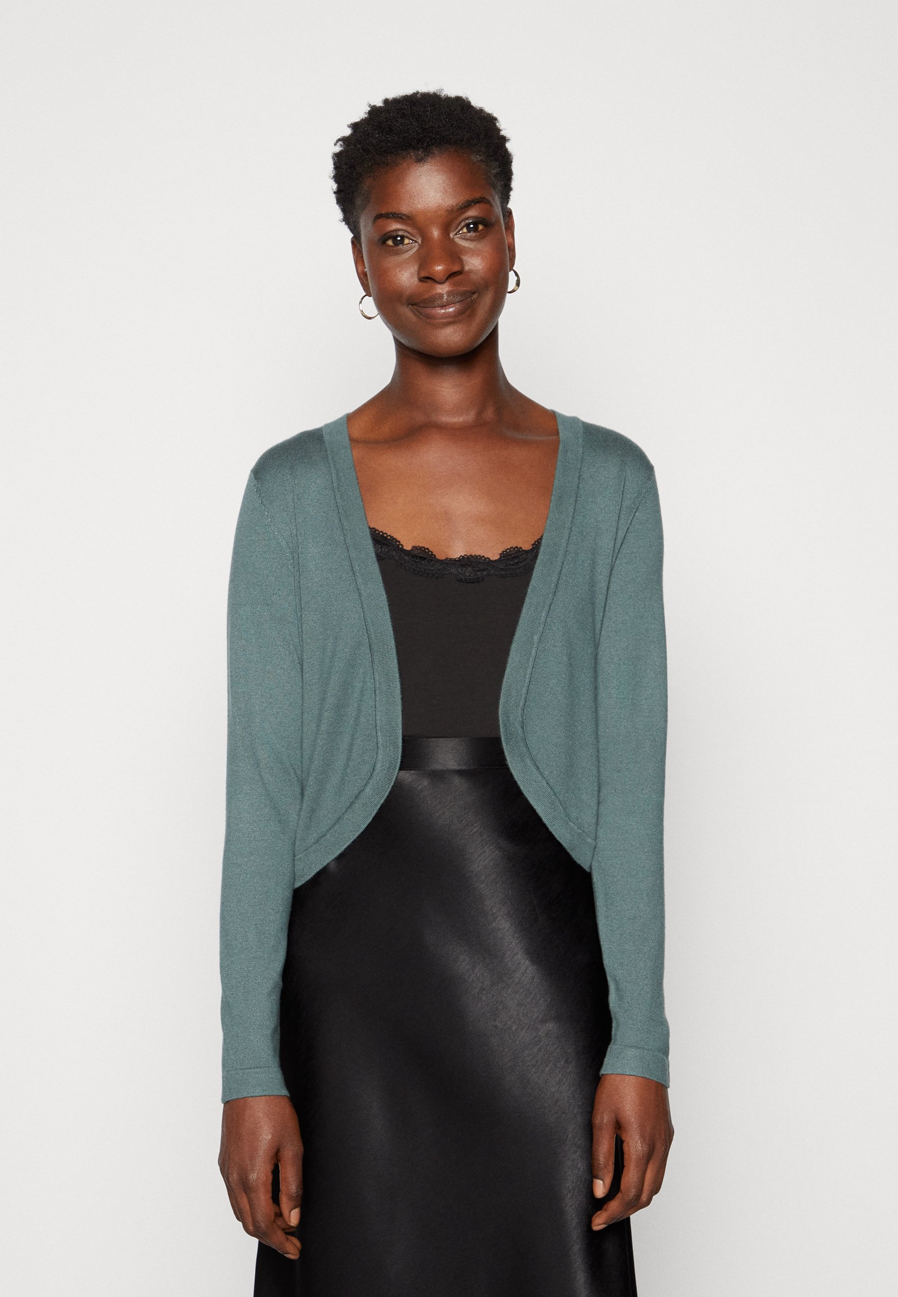 Kaffe ASTRID BOLERO - Cardigan - balsam green/brown - Zalando.de