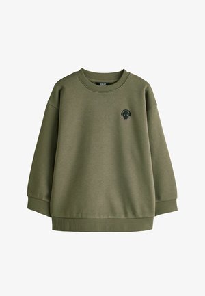 Next, REGULAR FIT - CREW NECK SWEATER SWEATSHIRT - Sweatshirt - khaki green skull logo