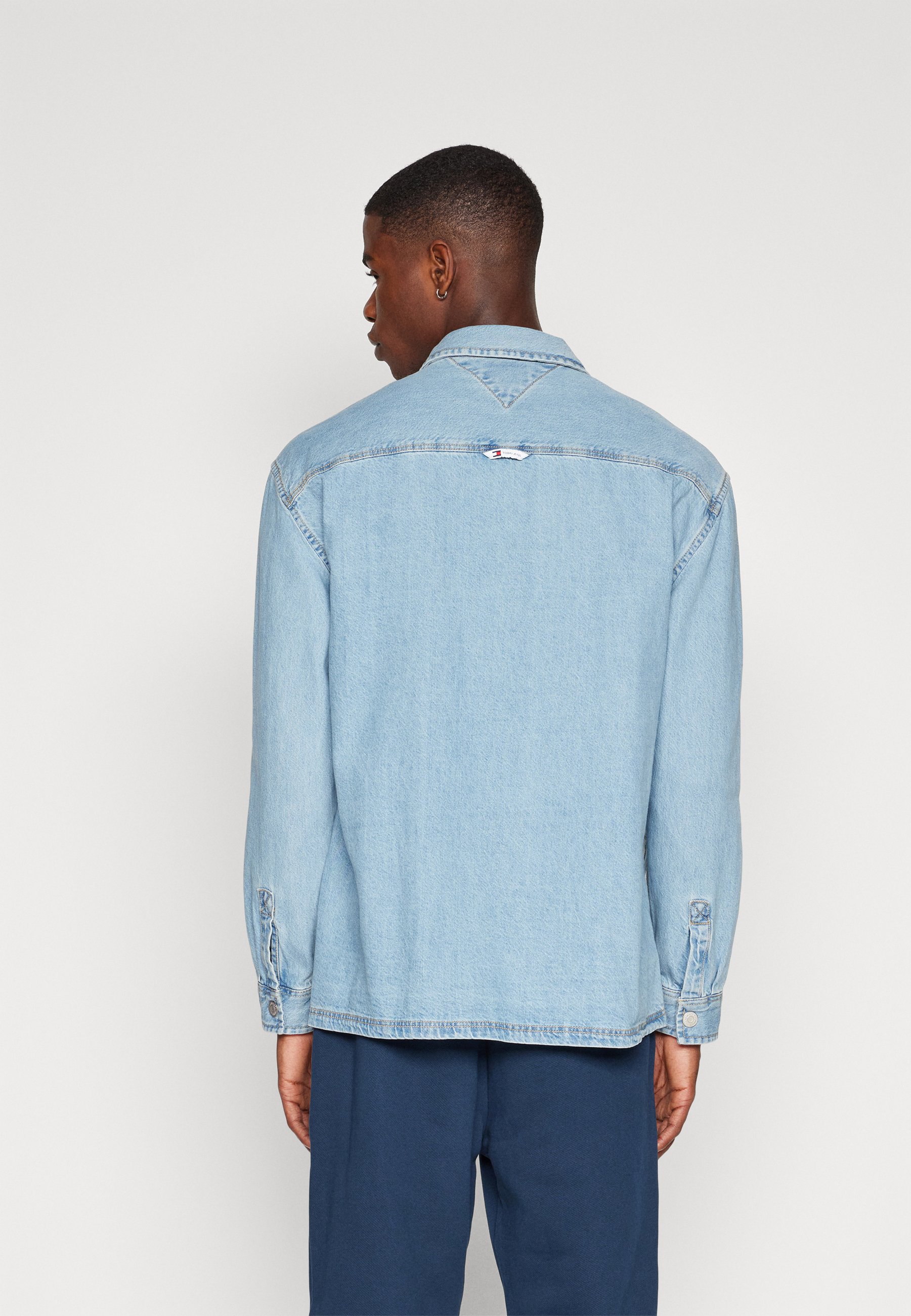 ジャケット・アウター denim over shirt jacket(unisex)/indigo Indigo Blue Denim Oversized Overshirt - Jacket • OFFON