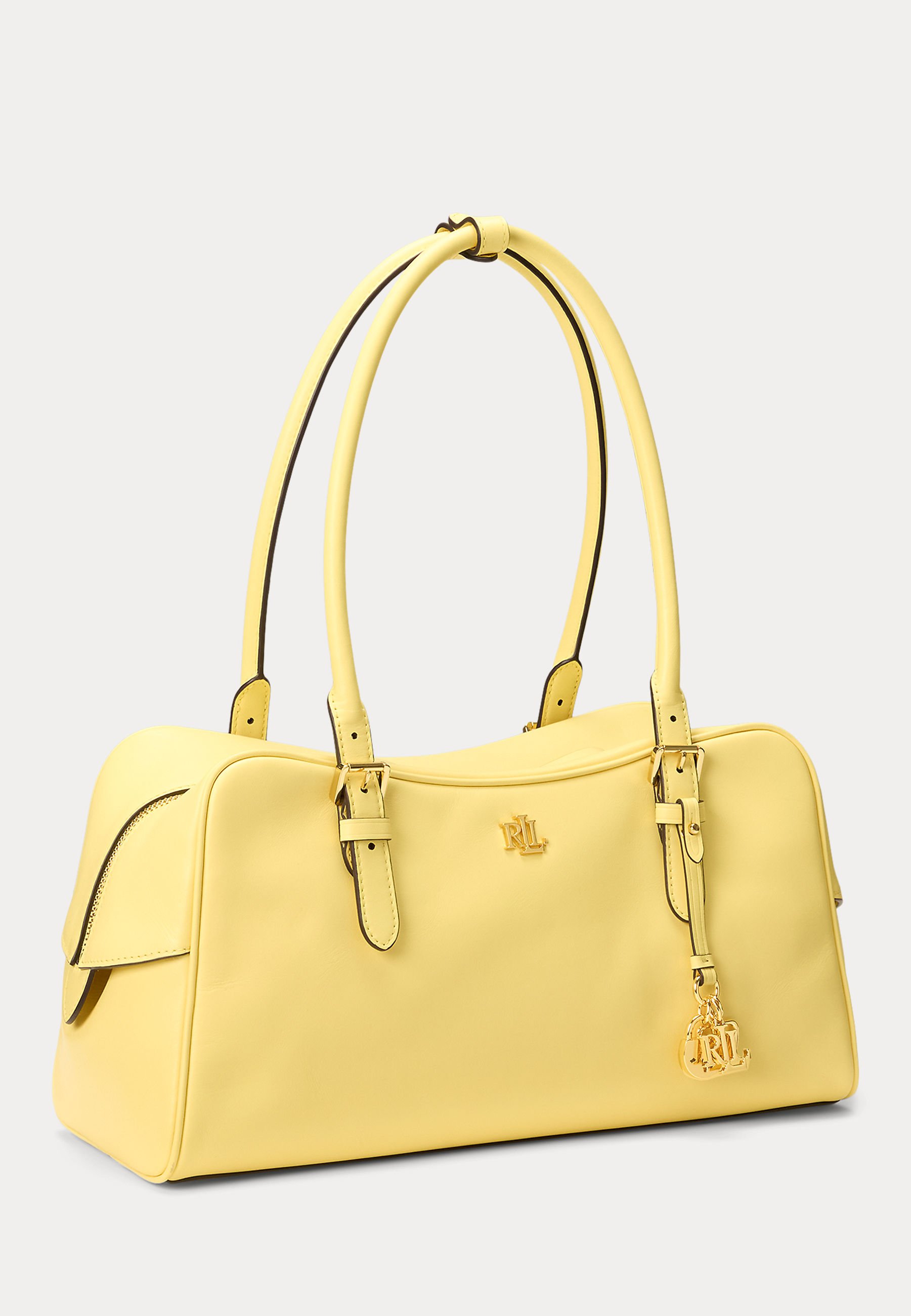 Lauren Ralph Lauren LEATHER LARGE MARCY ZIP SATCHEL - Handbag