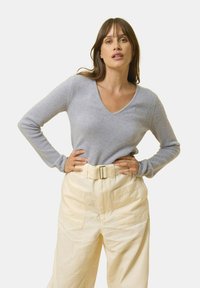 COL V  FILS - Svetr - ivory blue