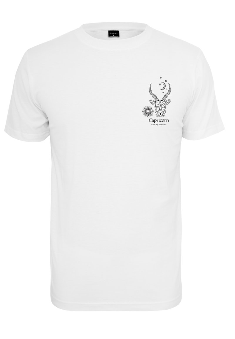 Mister Tee ASTRO CAPRICORNUS - Camiseta Estampada - White/blanco