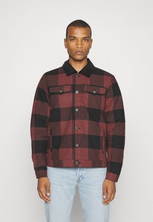 Only & Sons ONSLOUIS CHECK JACKET - Καλοκαιρινό μπουφάν - bordeaux