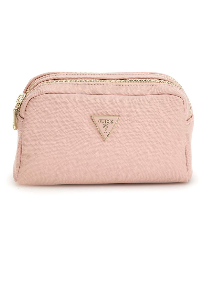Guess DOUBLE ZIP - Trousse - hellrose