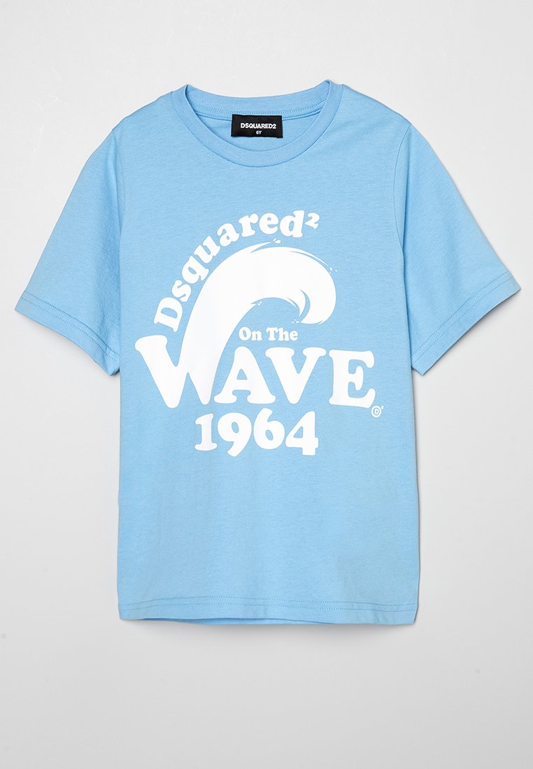 Dsquared2 T-shirt print blauw