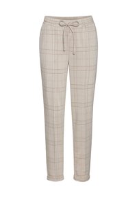 Broek - beige rosa kariert