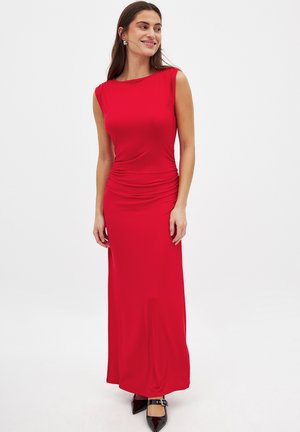 NA-KD MIT OFFENEM RÜCKEN - Maxi dress - red