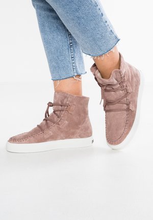 Bottines à lacets - taupe