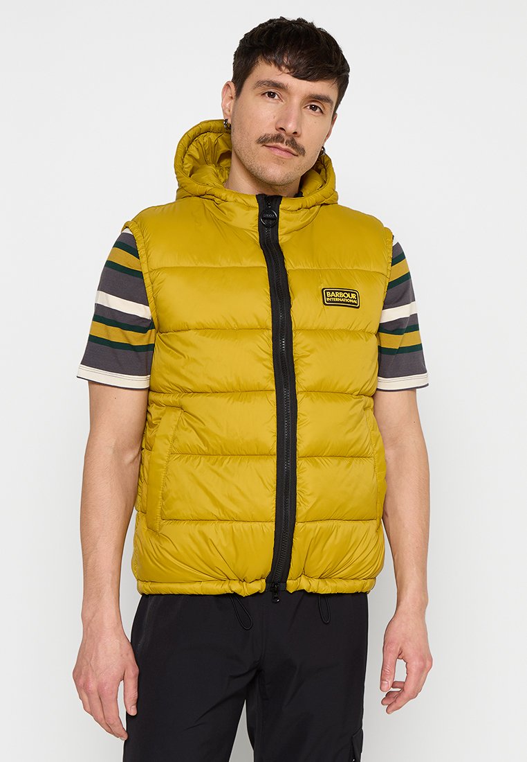 Barbour International Bodywarmer mosterdgeel Barbour International Bodywarmer mosterdgeel