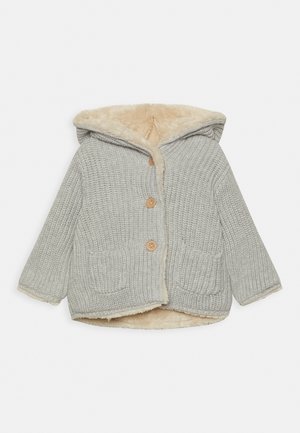 LINED GARTER BABY UNISEX - Cardigan - grey heather