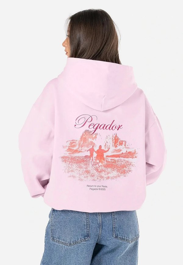 TUNI OVERSIZED JACKET - Zip-up sweatshirt - washed bubblegum