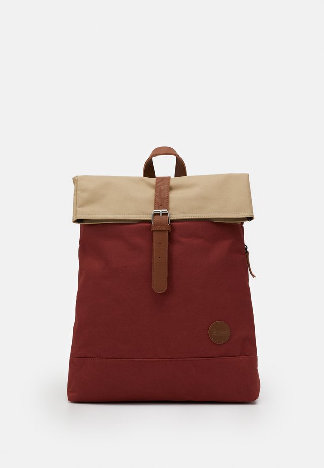 FOLD TOP BACKPACK - Mochila - rust/khaki top