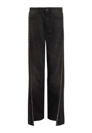 AllSaints FRANKIE STUD  - Wide Leg - washed black