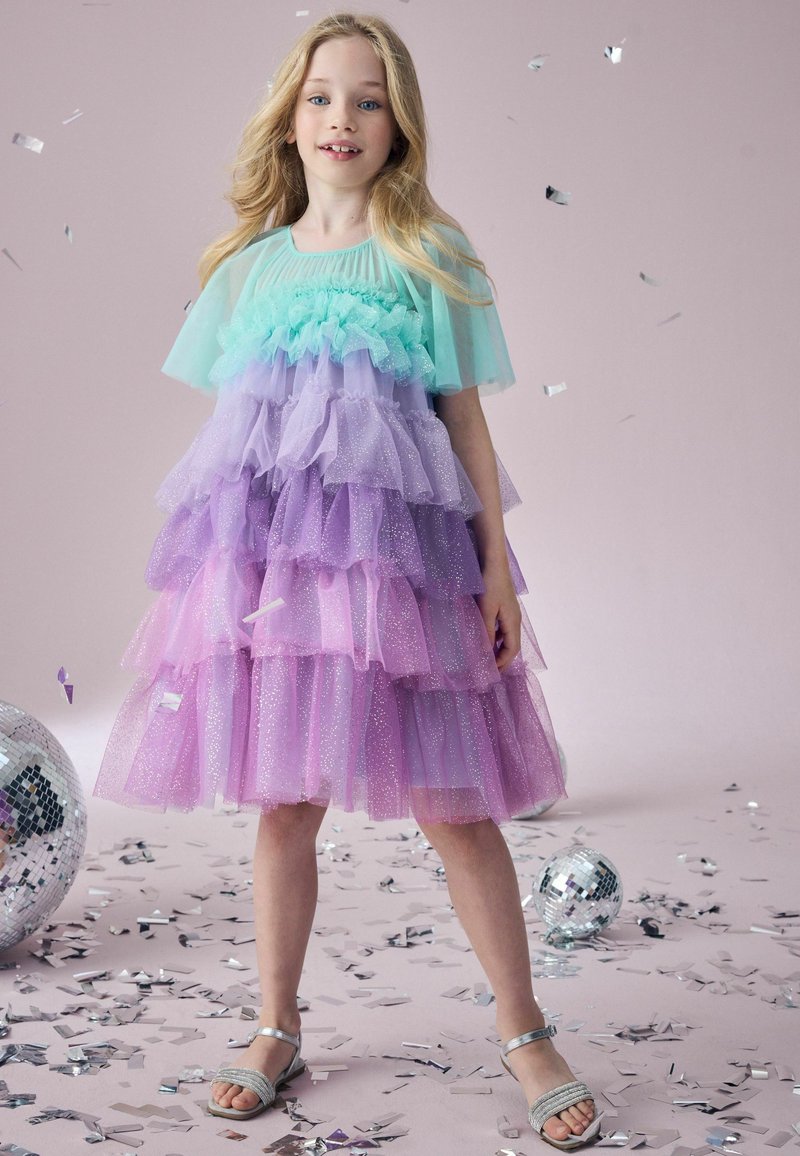 Next TIERED SPARKLE - REGULAR FIT - Koktélruha / Partiruha - purple blue