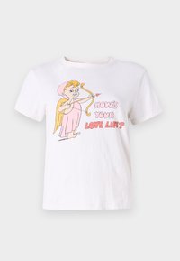 CLASSIC TEE LOVE LIFE - T-Shirt print - vintage white