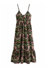 Next Jerseyklänning - black pink