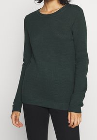 VILA Stickad tröja - dark green