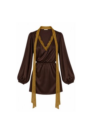 Never Fully Dressed, CHOCOLATE BATWING MINI  - Коктейлна рокля/парти рокля - brown