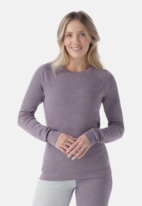 Smartwool CREW - Maglietta intima - chalk violet heather