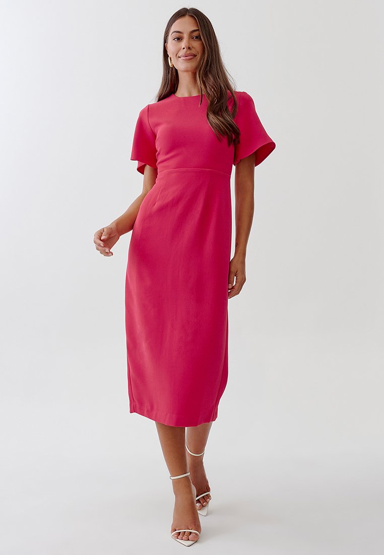 TUSSAH BELLE MIDI  - Enostavna obleka - hot pink