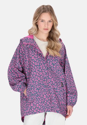 Impermeable - pink navy leo