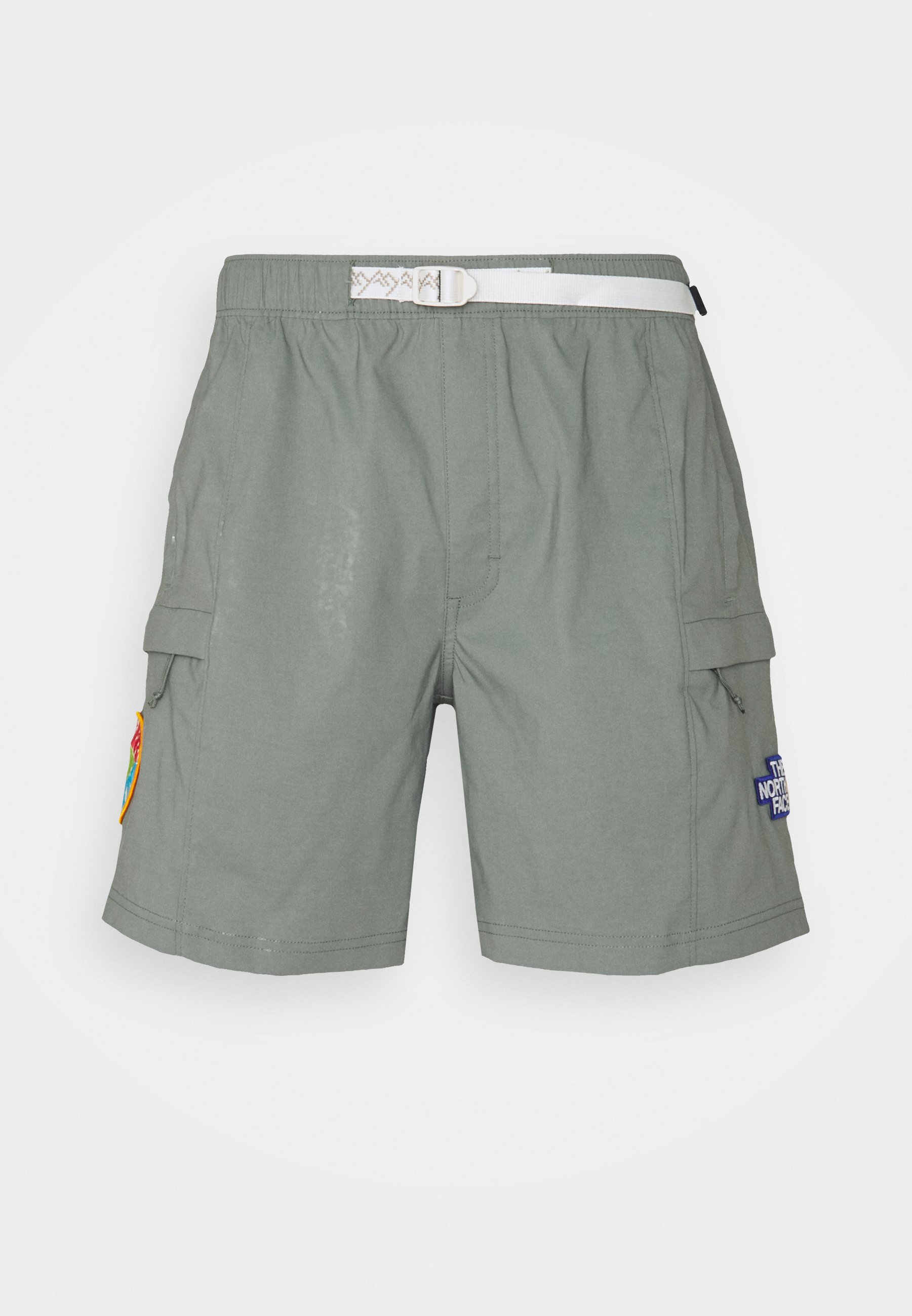 the north face class v belted shorts in black