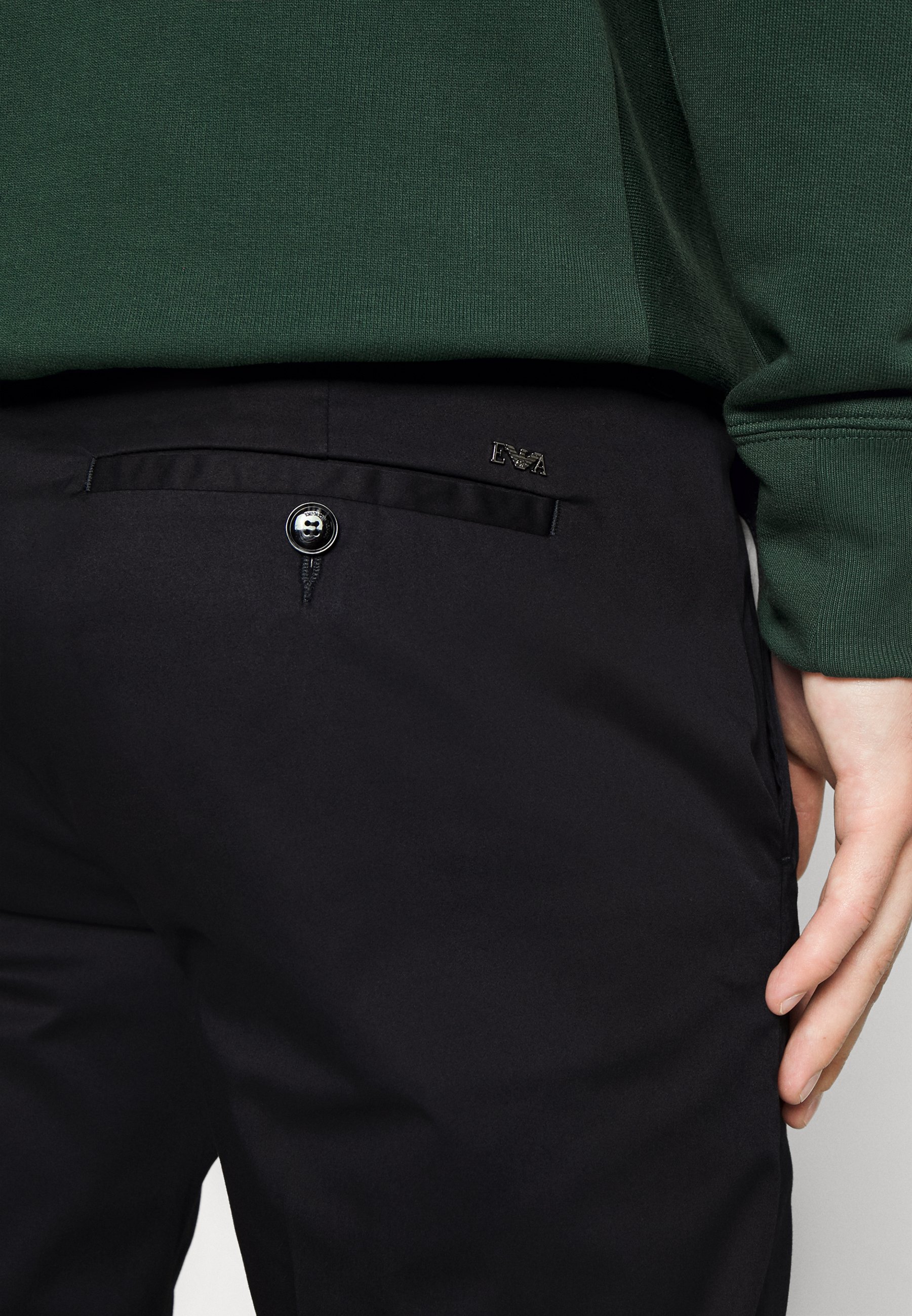 Emporio Armani TROUSER - Chinos - blu navy/blue - Zalando