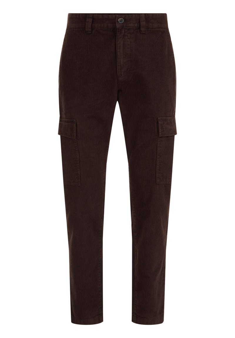 WE Fashion Cargobroek donkerbruin