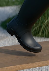 Hunter ORIGINAL - ORIGINAL TALL VEGAN - Kumisaappaat - black Pienoiskuva 1