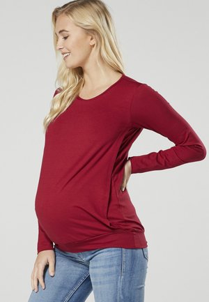 Long sleeved top - dark red