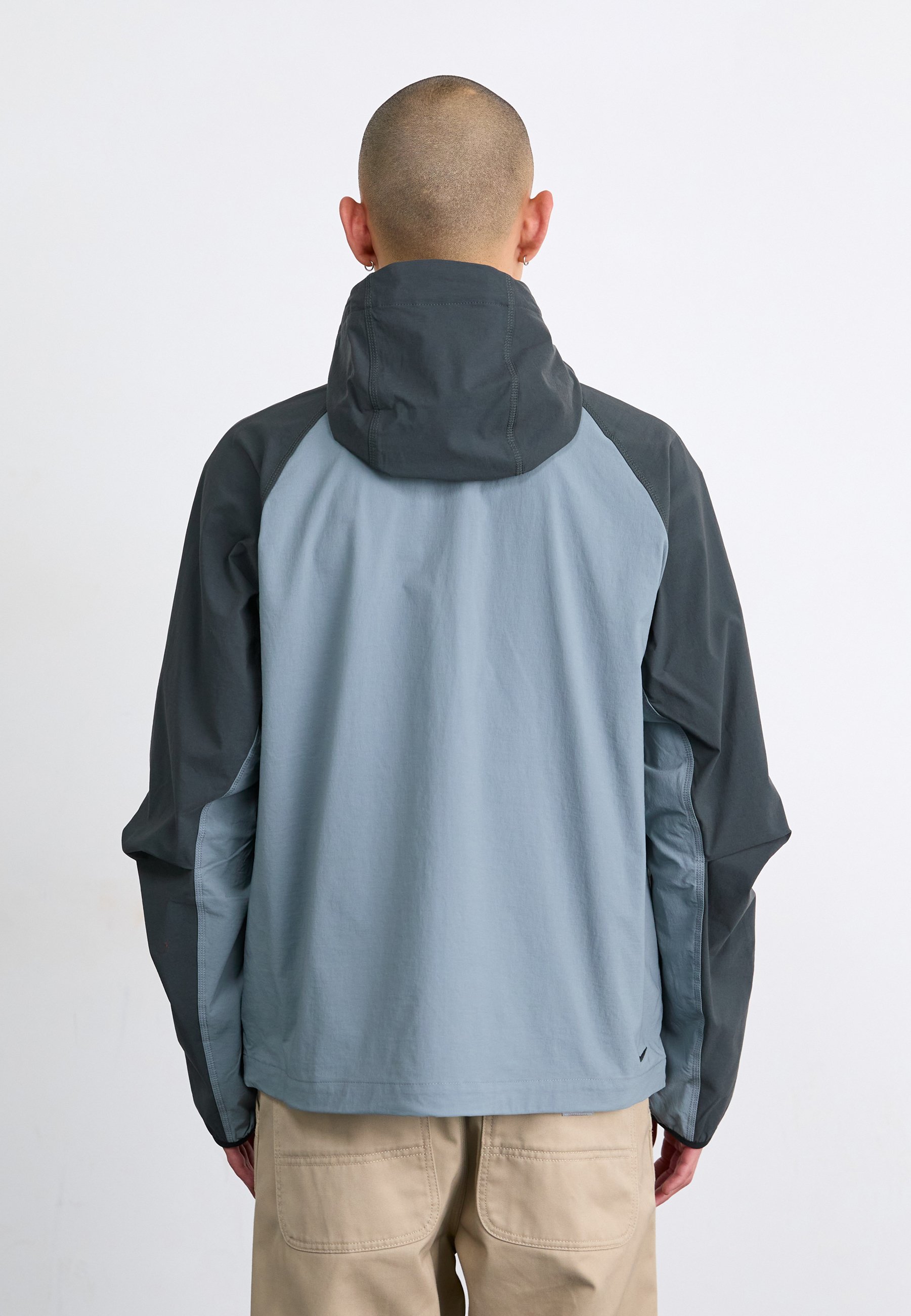 nike blue and grey windbreaker