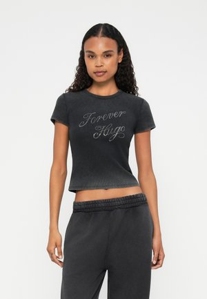 DEVER - T-shirt con stampa - black